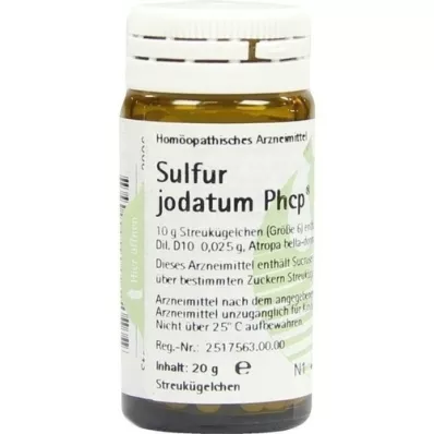 SULFUR JODATUM PHCP Globules, 20 g SULFUR JODATUM PHCP Globules, 20 g