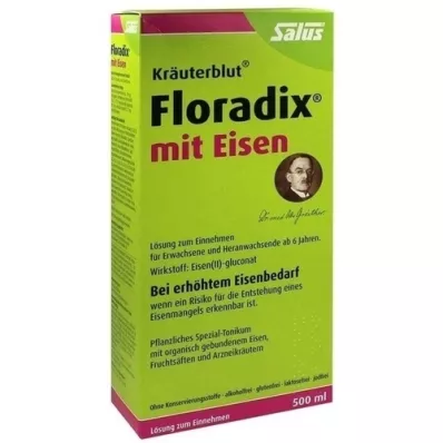 FLORADIX with iron oral solution, 500 ml