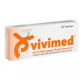 VIVIMED with caffeine for headache tablets, 30 pcs