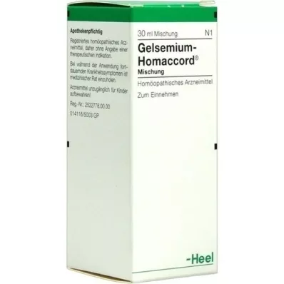 GELSEMIUM HOMACCORD Drops, 30 ml GELSEMIUM HOMACCORD Drops, 30 ml