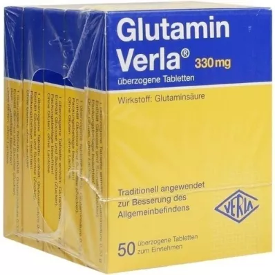 GLUTAMIN VERLA coated tablets, 250 pcs