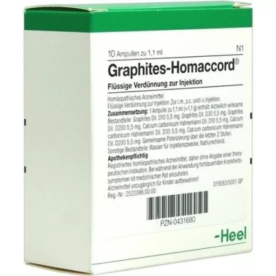 GRAPHITES HOMACCORD Ampoules, 10 pcs GRAPHITES HOMACCORD Ampoules, 10 pcs