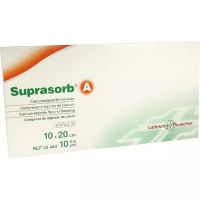 SUPRASORB A Calcium alginate compr.10x20 cm, 10 pcs