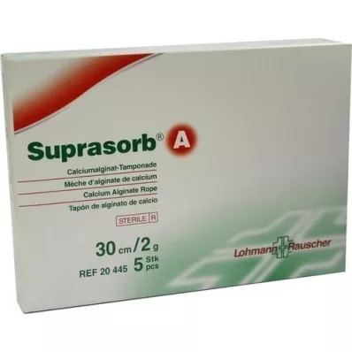 SUPRASORB A Calcium alginate Tamp.30 cm 2 g, 5 pcs
