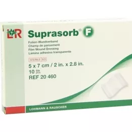 SUPRASORB F Foil wound dressing 5x7 cm sterile, 10 pcs