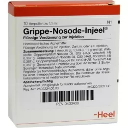 GRIPPE NOSODE Injeel ampoules, 10 pcs