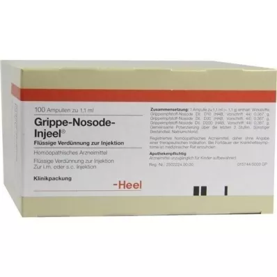 GRIPPE NOSODE Injeel ampoules, 100 pcs GRIPPE NOSODE Injeel ampoules, 100 pcs