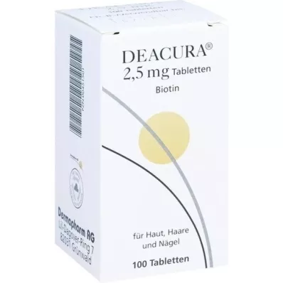 DEACURA 2.5 mg tablets, 100 pcs DEACURA 2.5 mg tablets, 100 pcs