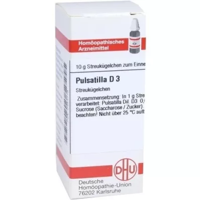 PULSATILLA D 3 globules, 10 g PULSATILLA D 3 globules, 10 g