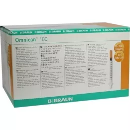 OMNICAN Insulin syringe 1 ml U100 with channel 0.30x12 mm, 100x1 pcs