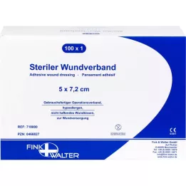 WUNDVERBAND sterile 5x7.2 cm, 100 pcs