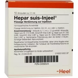 HEPAR SUIS Injeel ampoules, 10 pcs