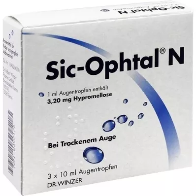 SIC OPHTAL N eye drops, 3X10 ml