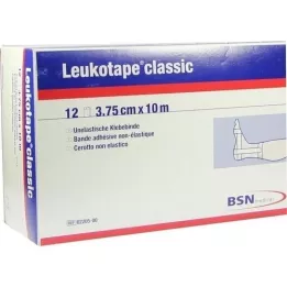 LEUKOTAPE Classic 3.75 cmx10 m white, 12 pcs