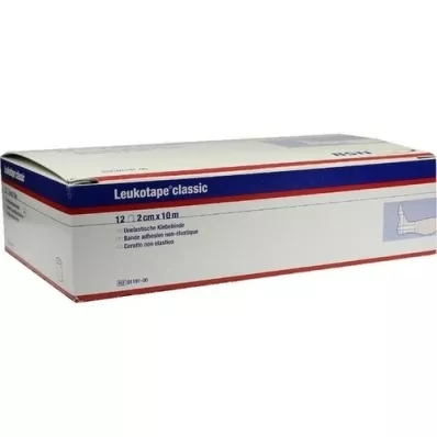 LEUKOTAPE Classic 2 cmx10 m white, 12 pcs