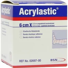 ACRYLASTIC 6 cmx2.5 m bandages, 1 piece