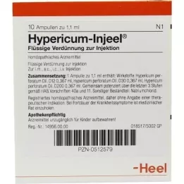 HYPERICUM INJEEL Ampoules, 10 pcs
