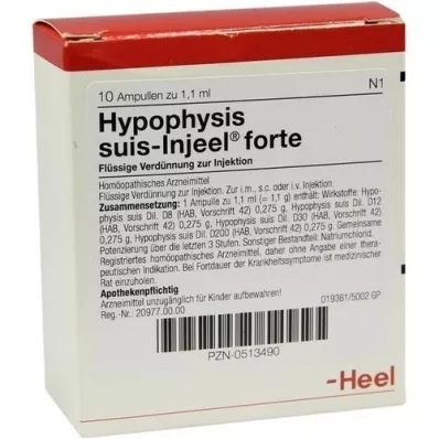 HYPOPHYSIS SUIS Injeel forte ampoules, 10 pcs
