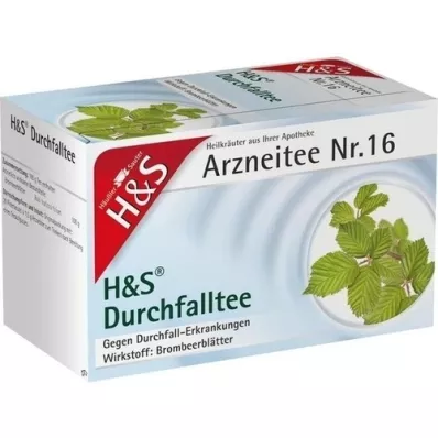 H&S Diarrhea tea filter bags, 20X1.5 g H&S Diarrhea tea filter bags, 20X1.5 g