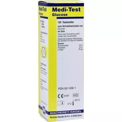 MEDI-TEST Glucose test strips, 100 pieces MEDI-TEST Glucose test strips, 100 pieces