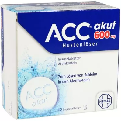 ACC acute 600 effervescent tablets, 40 pcs ACC acute 600 effervescent tablets, 40 pcs