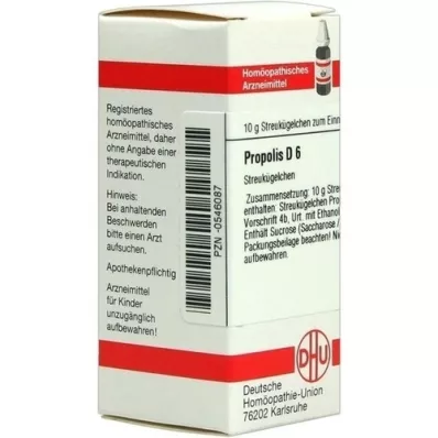 PROPOLIS D 6 globules, 10 g PROPOLIS D 6 globules, 10 g