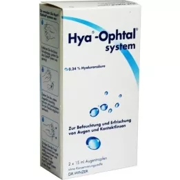 HYA-OPHTAL system eye drops, 2X15 ml