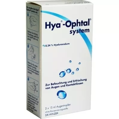 HYA-OPHTAL system eye drops, 2X15 ml