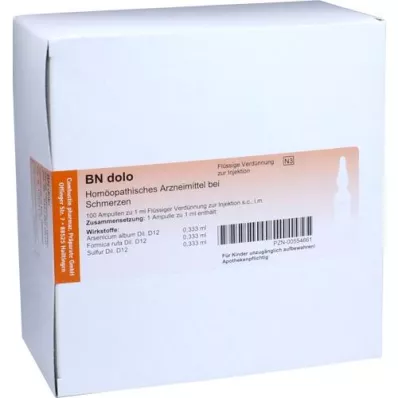 BN dolo ampoules, 10x10 pcs