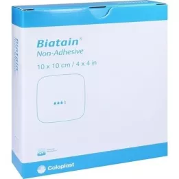 BIATAIN Foam dressing 10x10 cm non-adhesive, 10 pieces