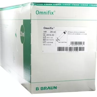 OMNIFIX Solo Spr.20 ml Luer Lock latex-free, 100X20 ml OMNIFIX Solo Spr.20 ml Luer Lock latex-free, 100X20 ml