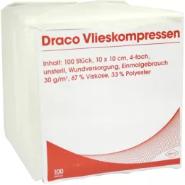 VLIESSTOFF-KOMPRESSEN 10x10 cm non-sterile 4-fold, 100 pcs