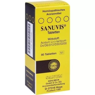 SANUVIS Tablets, 80 pcs SANUVIS Tablets, 80 pcs