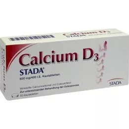 CALCIUM D3 STADA 600 mg/400 IU chewable tablets, 50 pcs