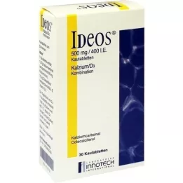 IDEOS 500 mg/400 IU chewable tablets, 30 pcs