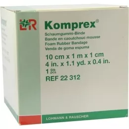 KOMPREX Foam rubber bandage 10 cmx1 m thickness 1 cm, 1 piece