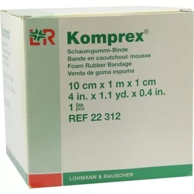 KOMPREX Foam rubber bandage 10 cmx1 m thickness 1 cm, 1 piece