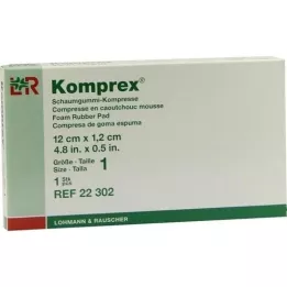 KOMPREX Foam rubber compr. size 1 kidney fit, 1 piece