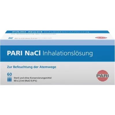 PARI NaCl inhalation solution ampoules, 60X2.5 ml PARI NaCl inhalation solution ampoules, 60X2.5 ml