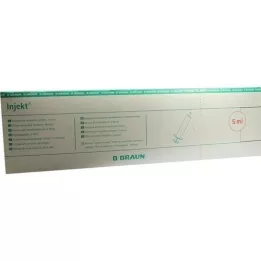 INJEKT Solo syringe 5 ml LL centric PVC-free, 100X5 ml