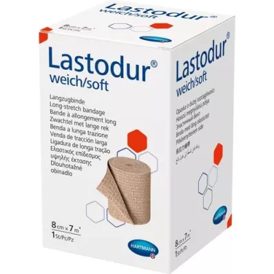 LASTODUR Soft bandage 8 cmx7 m, 1 piece LASTODUR Soft bandage 8 cmx7 m, 1 piece