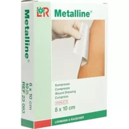 METALLINE Compresses 8x10 cm sterile, 10 pieces
