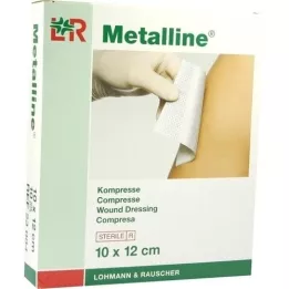 METALLINE Compresses 10x12 cm sterile, 10 pcs