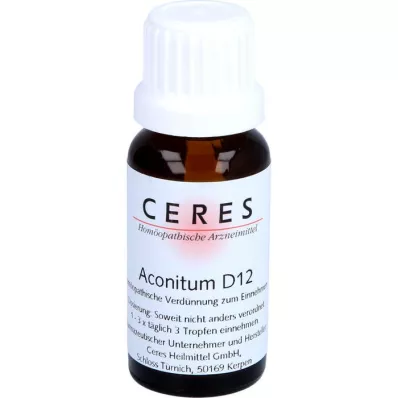 CERES Aconitum D 12 Dilution, 20 ml
