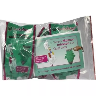 LADYBAG Bags-WC for women, 3 pcs LADYBAG Bags-WC for women, 3 pcs