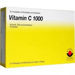 VITAMIN C 1000 film-coated tablets, 20 pcs