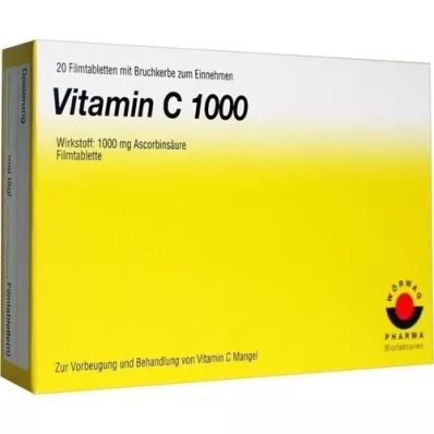 VITAMIN C 1000 film-coated tablets, 20 pcs VITAMIN C 1000 film-coated tablets, 20 pcs