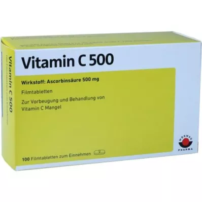VITAMIN C 500 film-coated tablets, 100 pcs VITAMIN C 500 film-coated tablets, 100 pcs