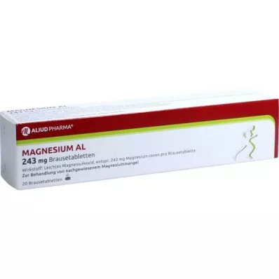 MAGNESIUM AL 243 mg effervescent tablets, 20 pcs