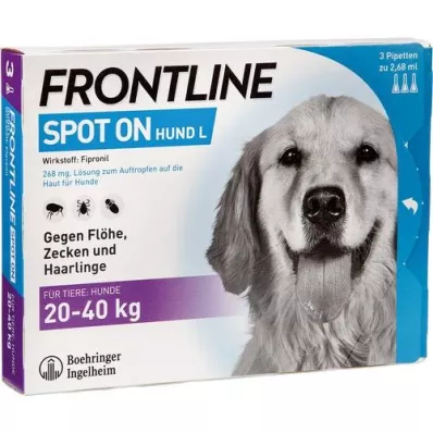 FRONTLINE Spot on H 40 solution for dogs, 3 pcs FRONTLINE Spot on H 40 solution for dogs, 3 pcs